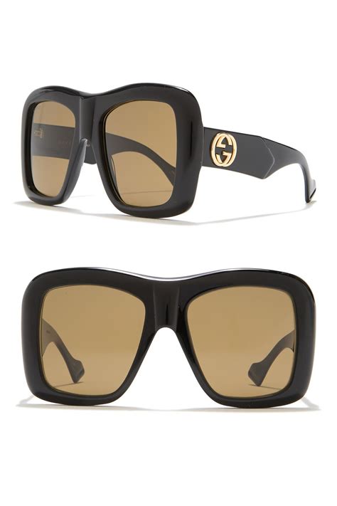 54mm square sunglasses gucci celebrity|Gucci unisex fashion 54mm sunglasses.